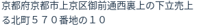 住所（登記所在地）