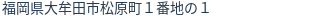住所（登記所在地）