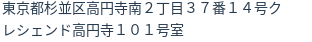 住所(登記所在地)