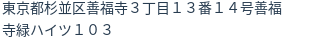 住所(登記所在地)