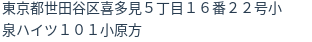 住所（登記所在地）