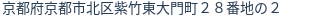 住所（登記所在地）