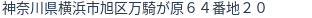 住所（登記所在地）