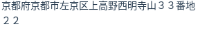 住所（登記所在地）