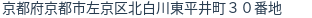 住所（登記所在地）
