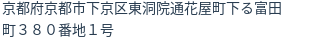 住所(登記所在地)