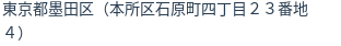 住所（登記所在地）