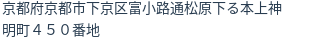 住所（登記所在地）