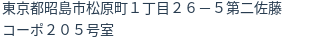 住所（登記所在地）