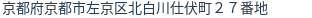 住所（登記所在地）