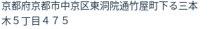 住所（登記所在地）