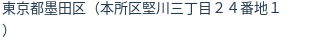 住所(登記所在地)