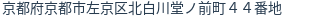 住所(登記所在地)