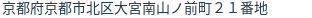 住所（登記所在地）