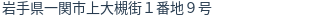 住所(登記所在地)