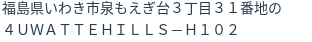 住所(登記所在地)