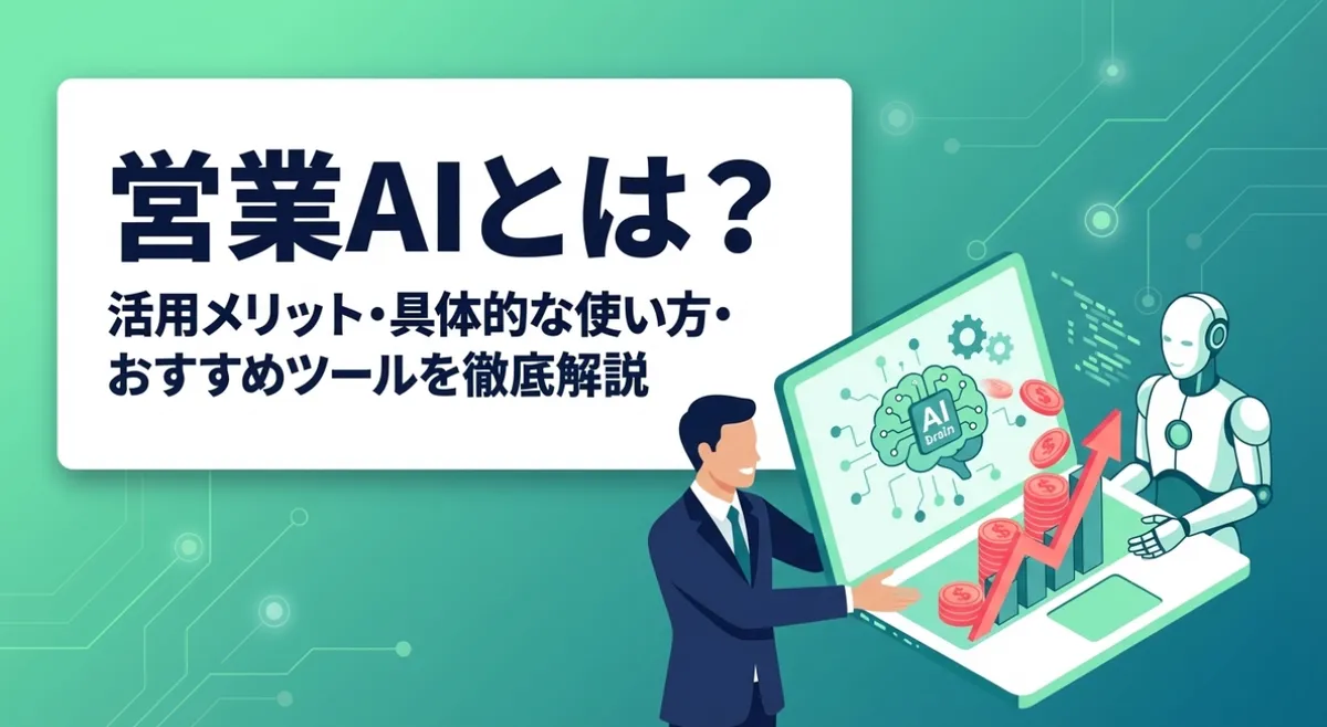 営業AIとは？活用メリット・おすすめツール